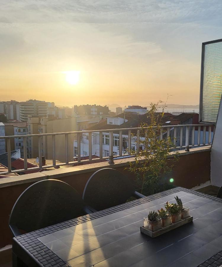 Ferienwohnung Atico Con Terraza Vigo Exterior foto